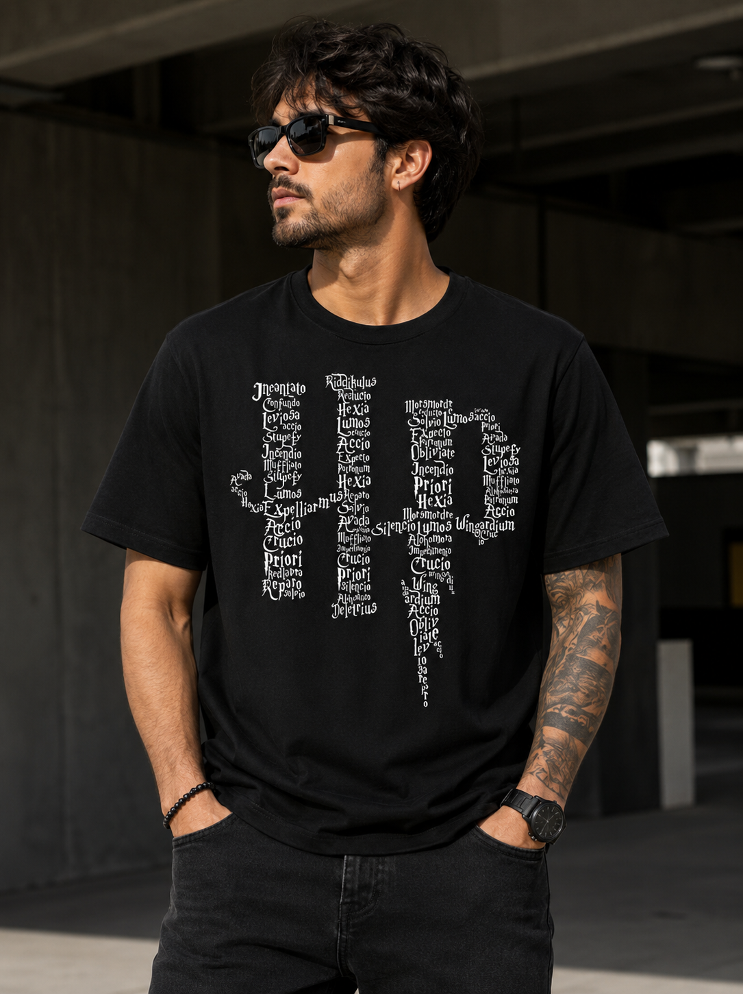 harry potter male Magic Wizard Graphic T-Shirt